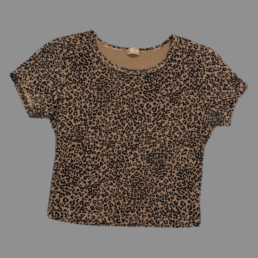 brandy melville cheetah top